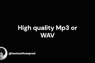 make a custom professional rap beat for your song