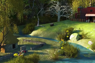 unity unreal 3d game environment 3d game map environment design low poly scene