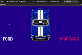 create a 3d interactive website using r3f, threejs and gsap