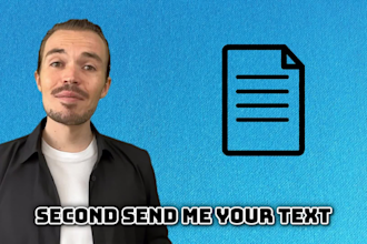 create a video with an ai avatar that speaks for your project