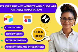 build softr airtable database softr wordpress glideapp wix website client portal