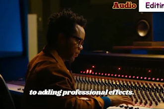 professionally edit podcast audio and remove background noise in 24 hours