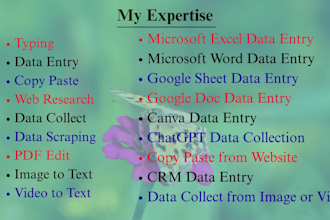 do data entry and copy paste