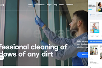 do cleaning service website, house cleaning website, office cleaning website