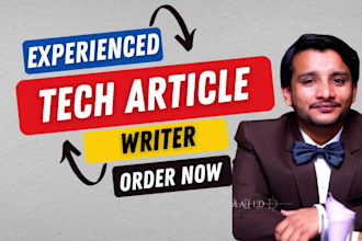 write tech articles and tech blogs for your technology site