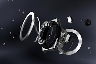 do 3d watch animation 3d wristwatch 3d watch model video ad 3d animation video