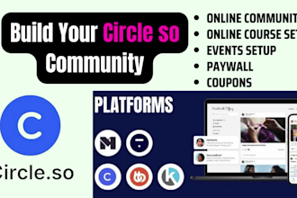 launch your circle so community, course, membership setup, events and paywall