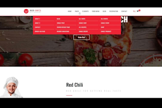 build a custom restaurant website in wordpress