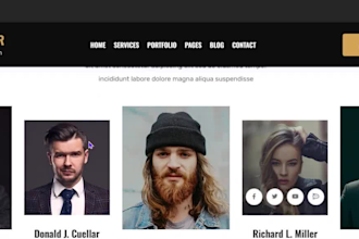 build squarespace barber barbershop website wix hair salon beauty website