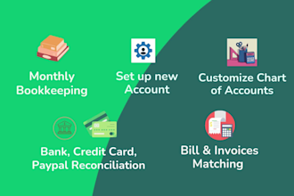 do bookkeeping, profit and loss, balance sheet by quickbooks online, xero, wave