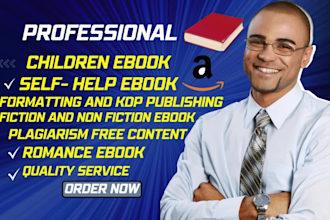 ghostwrite self help nonfiction book ebook ghostwriter amazon kdp, ghostwriter