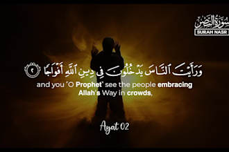 create quran recitation video with thumbnail within one day