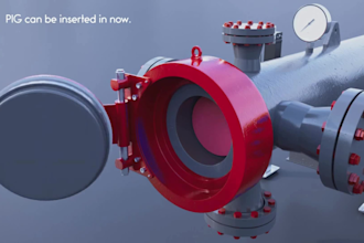 design 3d industrial animation, technical animation, machinery animation video