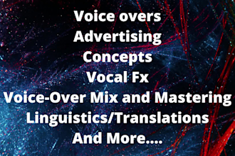 record voice over in african language and tone