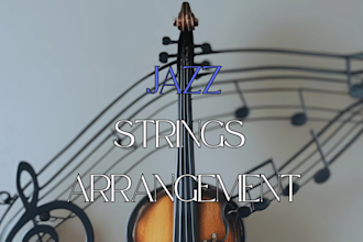 compose a professional string arrangement for any jazz song