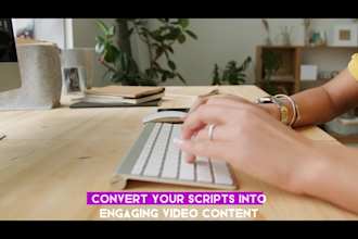 convert script article into video using pictory, invideo ai