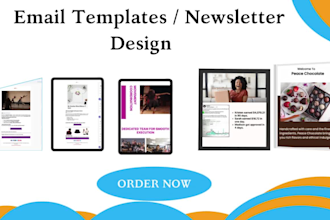design custom newsletter templates for email marketing