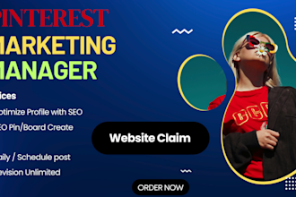 create SEO pins, boards, as a pinterest marketing manager for ecommerce