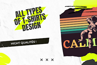 provide custom and trendy t shirt designs service