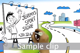 create an animated whiteboard animation video