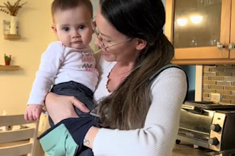 create ugc mom baby, pregnancy, toddler, family couple, pet, cat, dog video