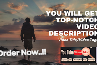 optimize your youtube titles, descriptions, and tags for SEO
