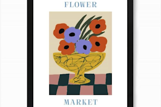 do a poster design and printable wall art for your online business etsy