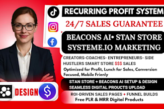do stan store, stan store marketing, beacons ai store, systeme io, etsy shop