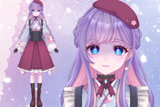 make 2d vtuber model commission, vtuber rigging, live2d vtuber rigging