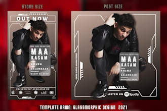 design premium style  animated music promo for you ablum single or ep,