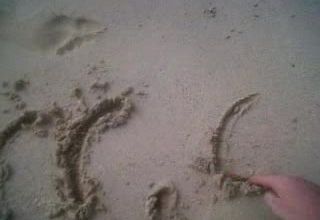 write any message on sand of Caribbean beach for example will you marry me and send you the video