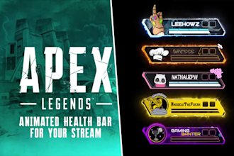 create animated apex legends health bar overlay
