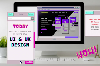 design a clean and modern website UI design