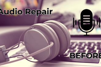 professionally edit repair clean fix your podcast audio up to 20 minutes