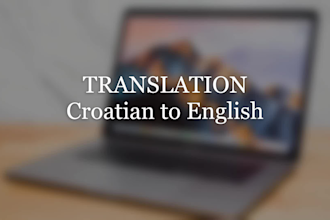 translate anything you need from croatian to english