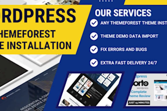 install urgent wordpress themeforest envato element kit custom theme demo import