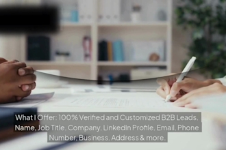 do linkedin, targeted b2b lead generation, and prospective list building