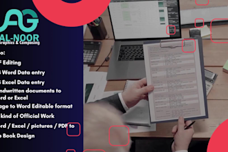 do a fast typing job, retype scanned documents, your typist
