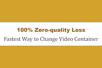 convert video and audio to any format without quality loss