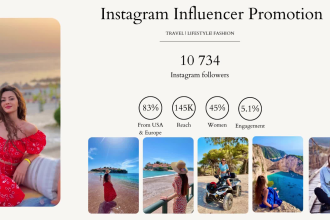 create a shoutout promotion on my travel influencer instagram page