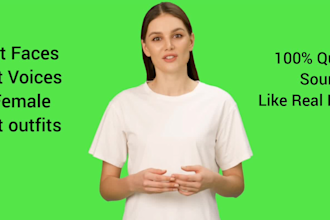 film a green screen spokesperson video both male female