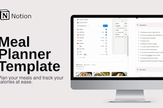 give you notion meal planner template