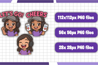create custom twitch emotes, logo, etc