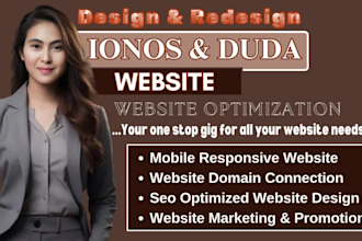 ionos website, ionos website design in ionos, duda website in duda,ionos website