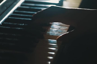 create meditation music by using guitar and piano with nature sounds