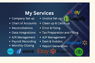 do e commerce bookkeeping by using quickbooks online xero and wave