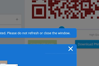 design modern  and minimal qr code with logo and graphic design in in multiple