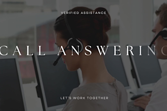 provide inbound call support and live call answering service