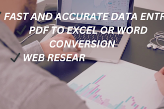 be your virtual assistant for data entry