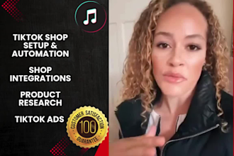 setup tiktok shop dropshipping store in UK or USA, grow manage your tiktokshop
